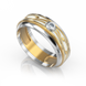 Золотое обручальное кольцо с бриллиантом "Tina", уточнюйте, 1Кр57-0.04-4/4, Белый