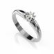 Золотое кольцо с бриллиантом "Lily", уточнюйте, 1Кр57-0.06-4/4, Белый