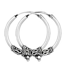 Серебряные серьги кольца "Diana"