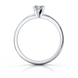Золотое кольцо с бриллиантом "Flannery", уточнюйте, 1Кр57-0,19-5/2, Белый