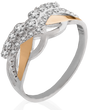 Серебряное женское кольцо  "Mask", уточнюйте, Белый