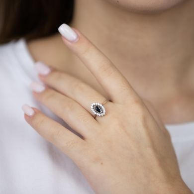 Фото Золотое кольцо с сапфирами и бриллиантами YZ33944