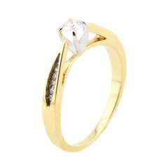Золотое кольцо с бриллиантами RO04595, уточнюйте