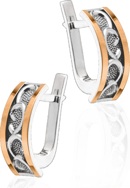 Серебряный набор серьги и кольцо "Natalie"