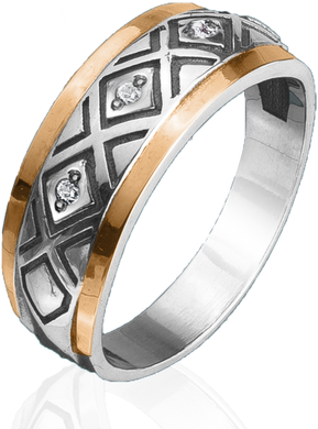 Серебряное женское кольцо "Beatrix", уточнюйте, Белый