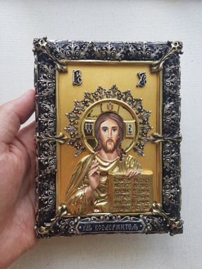 Фото Ікона Господь Вседержитель з сусальним золотом