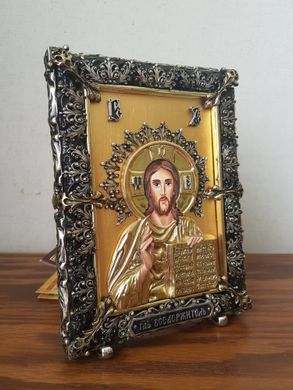 Фото Ікона Господь Вседержитель з сусальним золотом