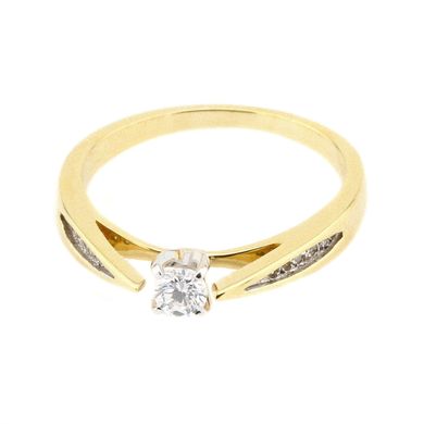 Золотое кольцо с бриллиантами RO04595, уточнюйте