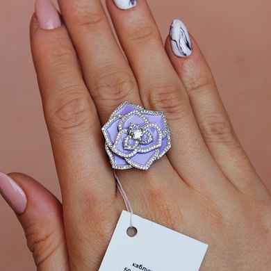 Фото Срібний перстень "Purple B"