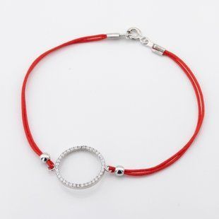 Браслет с красной нитью Круг B15716