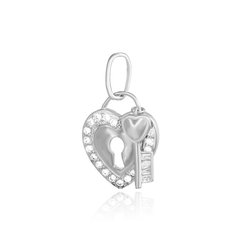 Срібний підвіс "Ключ до серця"