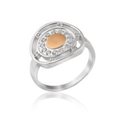 Серебряное женское кольцо "Bella", уточнюйте, Белый