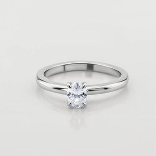 Фото Золота каблучка з діамантом (0.51 ct) 111246-2-dia Діамант, 17 размер