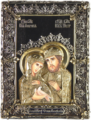 Фото Ікона настінна Петро і Февронія