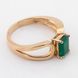 Фото Золотое кольцо с зеленым ониксом 11934go