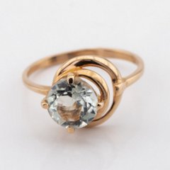 Золотое кольцо с топазом 11514top, 19 размер, уточнюйте