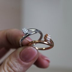 Фото Позолоченное кольцо "Nail"