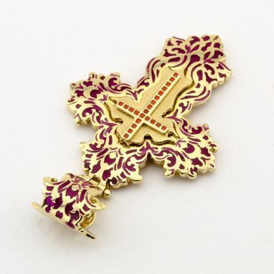 Золотий хрестик (емаль)