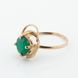 Фото Золотое кольцо с зеленым ониксом 11501go