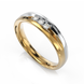 Золотое обручальное кольцо с бриллиантами "Cindy", уточнюйте, 2Кр57-0,05-3/3; 1Кр57-0,04-3/2, Белый