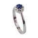 Золотое кольцо с сапфиром RO09791, уточнюйте, Синий