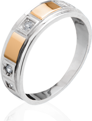 Серебряное женское кольцо "Vega", уточнюйте, Белый