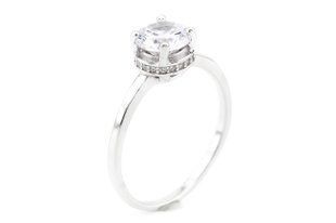 Серебряное кольцо с фианитами СК11144, уточнюйте