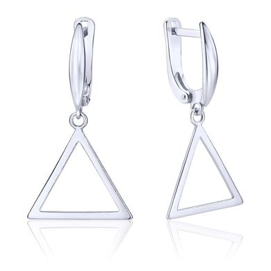 Срібні сережки "Triangles"