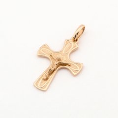 Золотой крестик с распятием kp13109