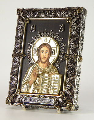 Фото Ікона лита настільна Господь Вседержитель Спаситель