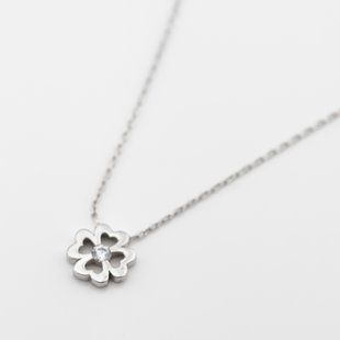 Фото Серебряное колье с кристаллами SWAROVSKI KO14461