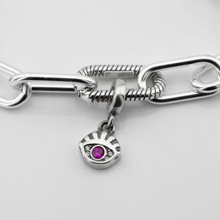 Серебряный шарм Глаз для звеньевого браслета p13820-3