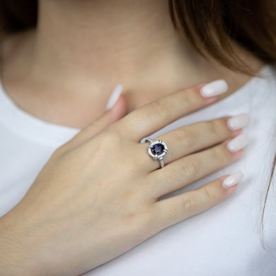 Фото Золотое кольцо с сапфирами и бриллиантами YZ24098