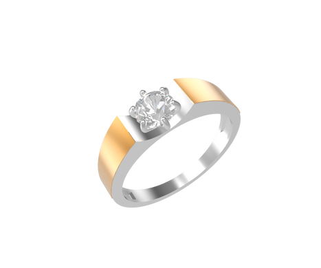 Серебряное женское кольцо "Pavia", уточнюйте, Белый