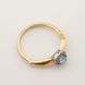 Золотое кольцо с синт. топазом и фианитами 11928top, 18,5 размер, уточнюйте