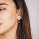 Золотые серьги с сапфирами и бриллиантами 511488