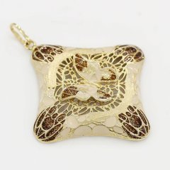 Золотая подвеска Бабочка с эмалью kp13059