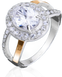 Серебряный набор серьги и кольцо "Adriana"