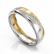 Золотое обручальное кольцо с бриллиантами "Donna", уточнюйте, 5Кр57-0,03-2/3, Белый