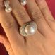 Серебряное женское кольцо "Melinda White", Белый, уточнюйте, Белый