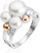 Серебряное женское кольцо "Sakura", уточнюйте, Белый