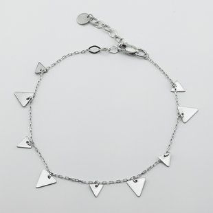 Серебряный браслет Треугольники b15952, 19 размер