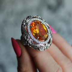 Фото Серебряное кольцо "Amber"