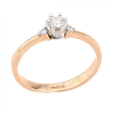 Золотое кольцо с бриллиантами RO06916, уточнюйте
