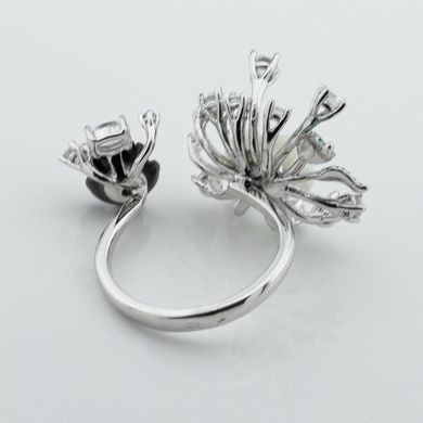Серебряное кольцо Цветы k111751, уточнюйте