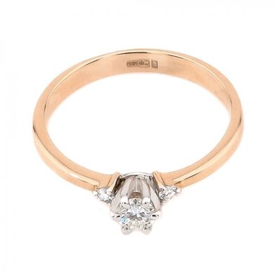 Золотое кольцо с бриллиантами RO06916, уточнюйте