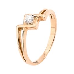 Золотое кольцо с бриллиантом YZ08923, уточнюйте