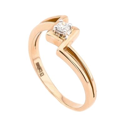 Золотое кольцо с бриллиантом YZ08923, уточнюйте