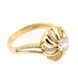 Фото Золотое кольцо с фианитами 111014a
