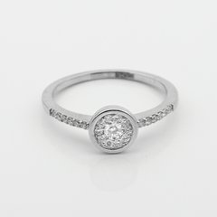 Золотое кольцо с бриллиантами 511589, 18,5 размер, уточнюйте